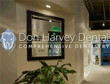 Tablet Screenshot of donharveydental.com